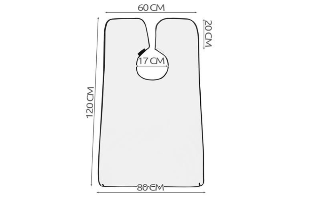 Obrázok Pelerína - zástera na strihanie, holenie fúzov brady