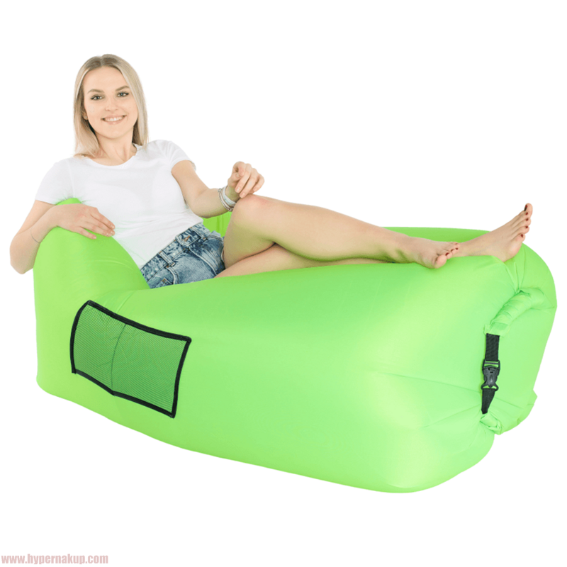 Nafukovací sedací vak/lazy bag, zelená, LEBAG Nafukovací sedací vak/lazy bag, zelená, LEBAG